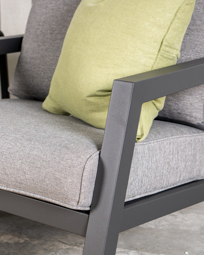Leigh Outdoor Armchair - Charcoal