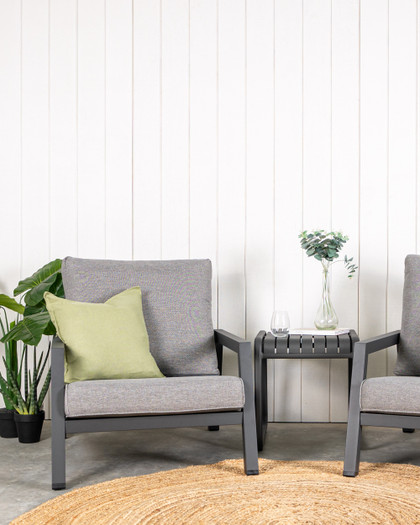 Leigh Outdoor Armchair - Charcoal