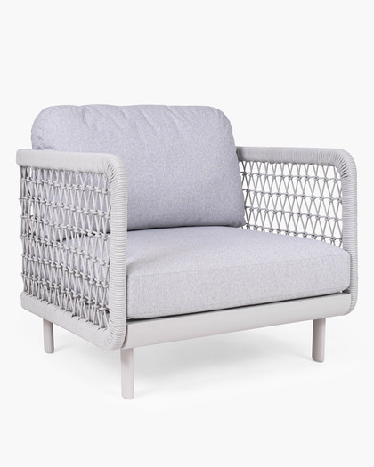 Waiheke Outdoor Armchair - Light Grey