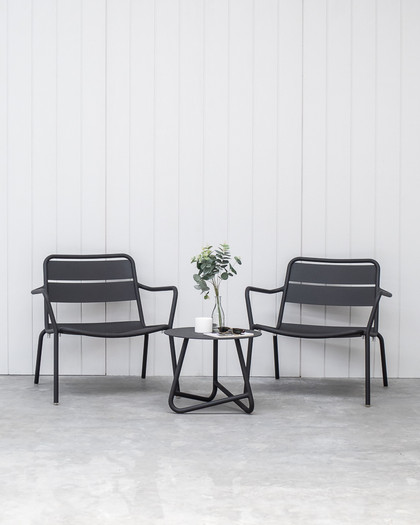 Frankie Lounge Chair - Charcoal