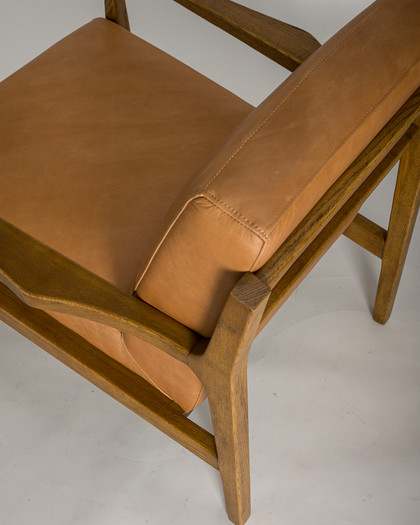 Alexander Leather Armchair - Tan