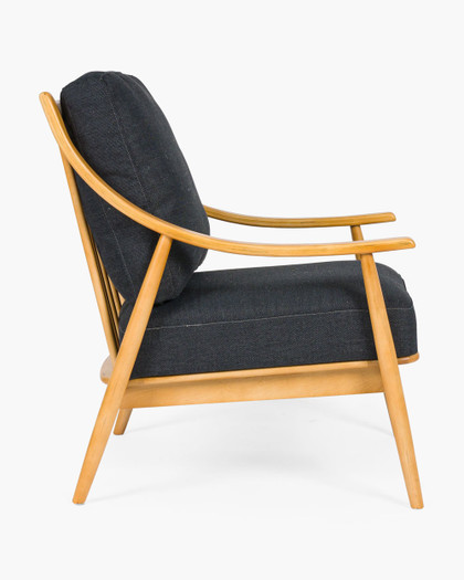 Farrah Fabric Armchair - Black