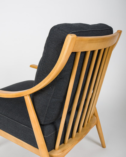 Farrah Fabric Armchair - Black