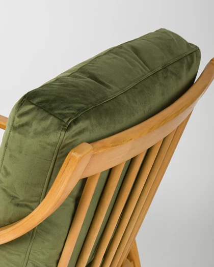 Cintesi Farrah Fabric Armchair - Green 