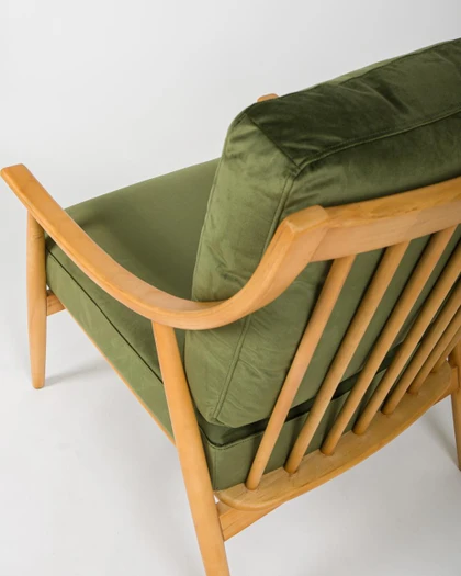 Cintesi Farrah Fabric Armchair - Green 