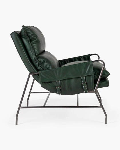 Cintesi Maverick Leather Armchair - Olive Green 