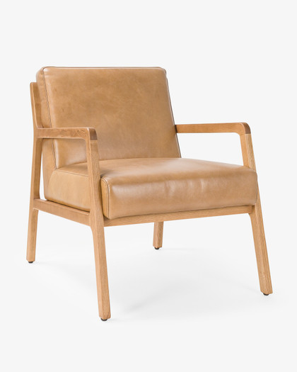 Felix Leather Armchair - Nutt Tan