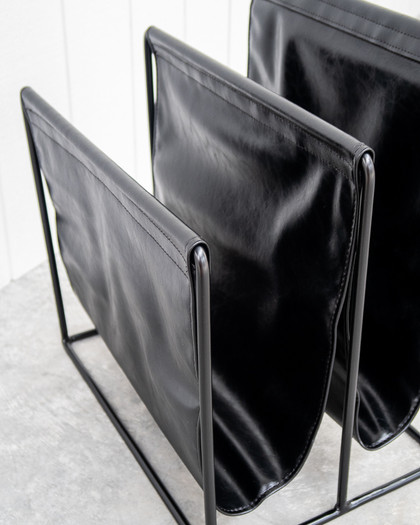 Magazine Holder - Black Pu