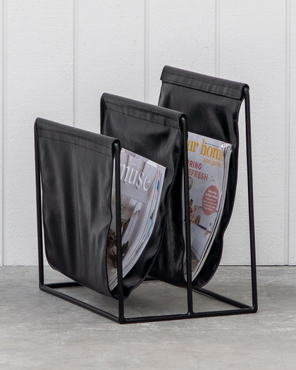 Magazine Holder - Black Pu