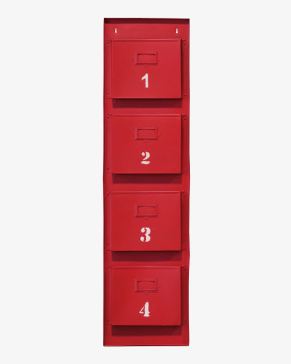 Magazine Holder Numbered - Red