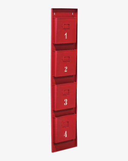 Magazine Holder Numbered - Red