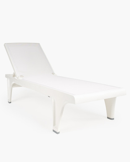 Tahiti Sun Lounger - Linen Frame + Linen Fabric
