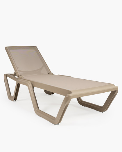 Vela Sun Lounger - Dove Grey W Dove Grey Fabric