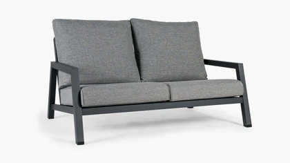 Cintesi Leigh Outdoor Sofa - Two Seater, Charcoal 