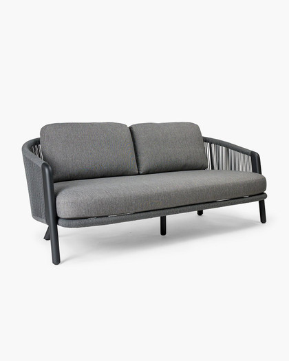 Cintesi Arc Outdoor 2 Seater Sofa - Charcoal 