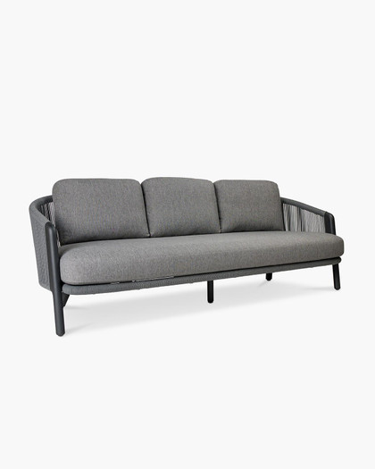 Cintesi Arc Outdoor 3 Seater Sofa - Charcoal 