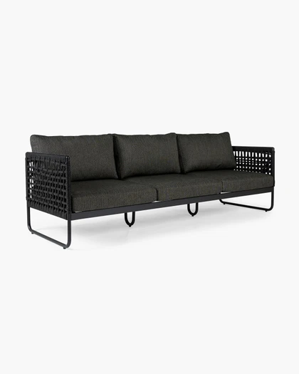 Cintesi Corsica Outdoor Sofa - 3 Seater, Charcoal 