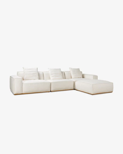 Cintesi Hayes Modular Sofa - 3 Seater, Bone 