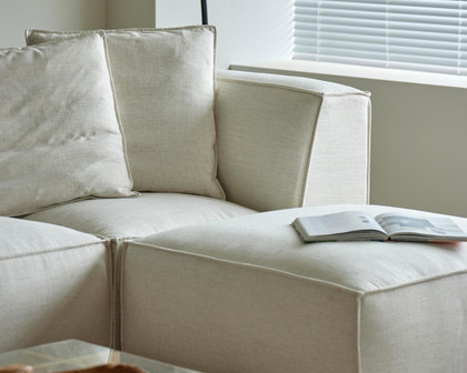 Cintesi Omaha Modular Sofa - 5 Seater, Bone 