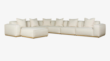 Cintesi Omaha Modular Sofa - 6 Seater, Bone 