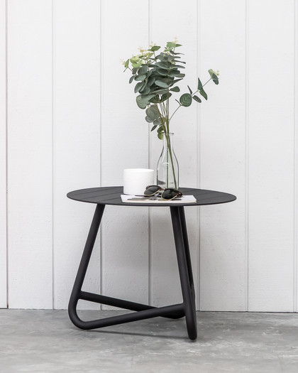 Palmer Outdoor Aluminium Side Table - Charcoal