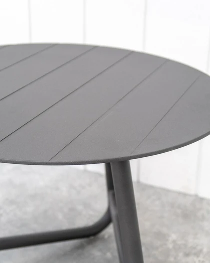 Cintesi Palmer Outdoor Aluminium Side Table - Charcoal 