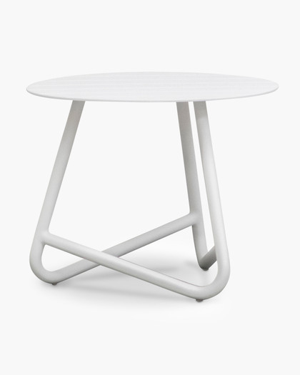 Palmer Outdoor Aluminium Side Table - White