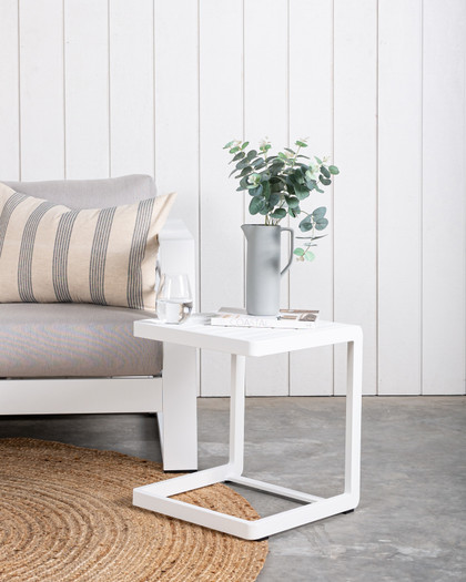 Muriwai Outdoor Side Table - White