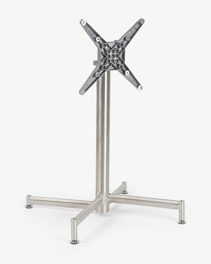 Lucca Folding Table Base - 75cm, Stainless Steel