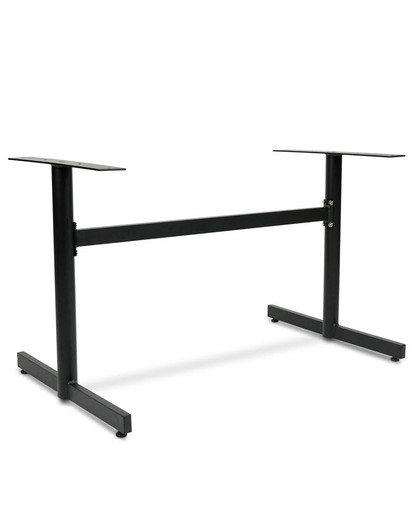 Cintesi Star Double Aluminium Table Base - For 120x80 Teak, Black 