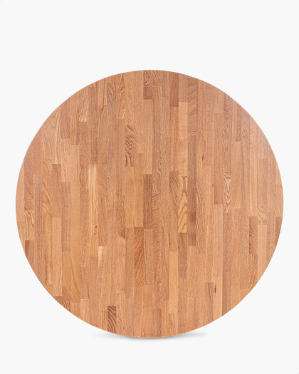 Solid Oak Table Top - 120Cm Dia, Natural
