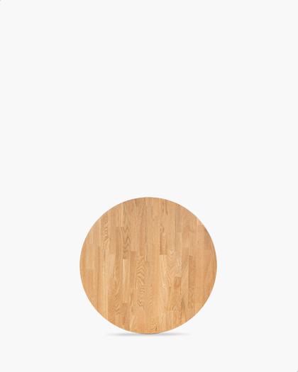 Solid Oak Table Top - 60Cm Dia, Natural