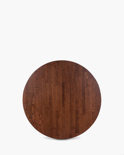 Solid Oak Table Top - 80Cm Dia, Dark Oak