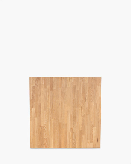 Solid Oak Table Top - 70Cm Square, Natural