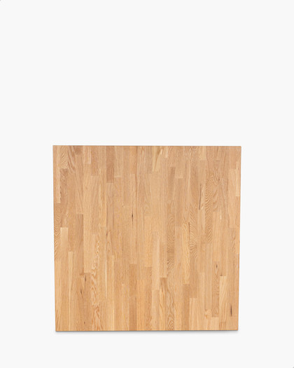 Solid Oak Table Top - 80Cm Square, Natural