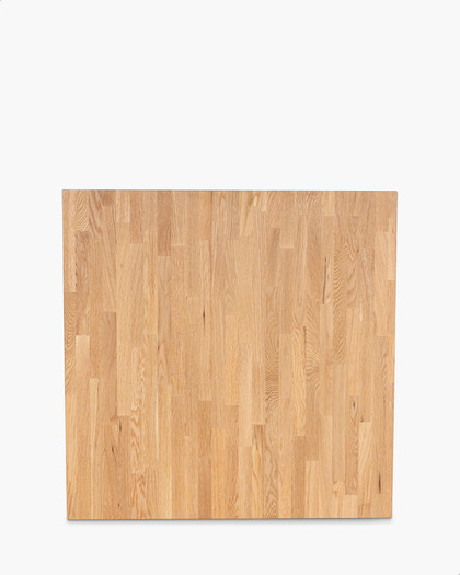 Solid Oak Table Top - 90Cm Square, Natural