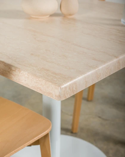Cintesi Toulouse Table Top - 60Cm Square, Travertine 