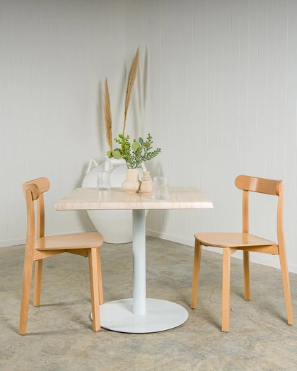 Cintesi Toulouse Table Top - 60Cm Square, Travertine 