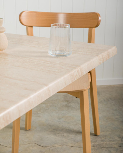 Cintesi Toulouse Table Top - 70Cm Square, Travertine 