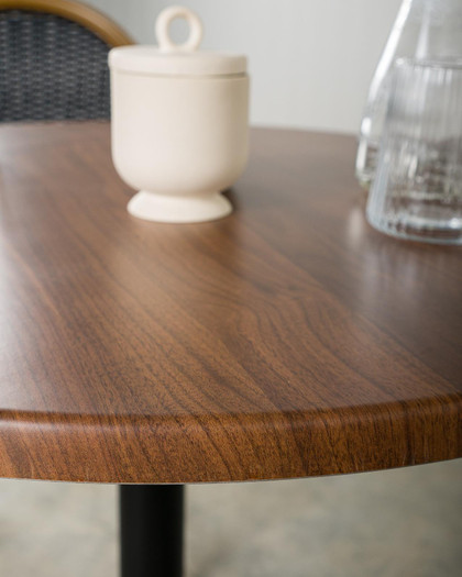 Cintesi Toulouse Table Top - 70Cm Dia, Dark Oak 