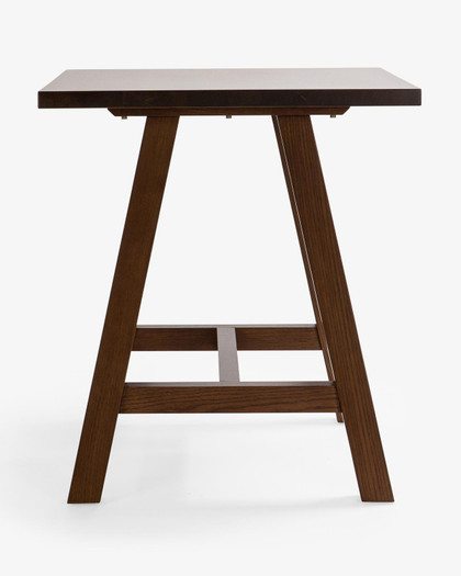 Cintesi Idaho Oak Bar Leaner - 80X80Cm 90H, Dark Oak 