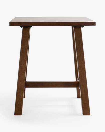 Cintesi Idaho Oak Bar Leaner - 80X80Cm 90H, Dark Oak 