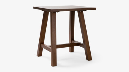 Idaho Oak Bar Leaner - 80X80Cm 90H, Dark Oak