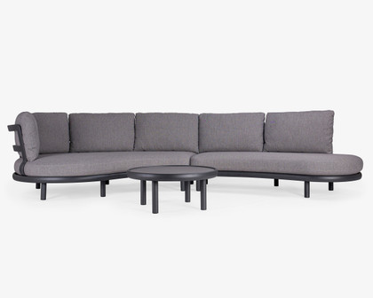 Madrid Outdoor Sofa Setting - Charcoal