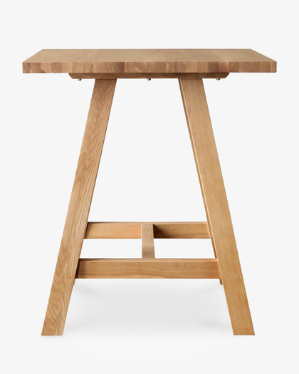 Cintesi Idaho Oak Bar Leaner - 80X80Cm 105H, Natural 
