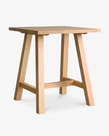 Idaho Oak Bar Leaner - 80X80Cm 90H, Natural