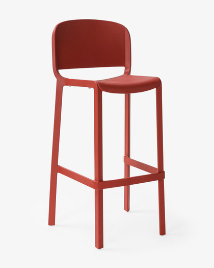 Dome 263 Bar Stool - Brick, 76.5Cm
