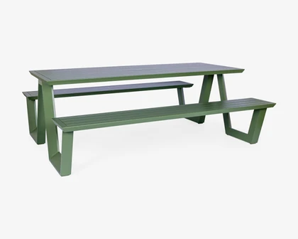 Cintesi Tahoe Outdoor Picnic Table - 200X83Cm, Forest Green 