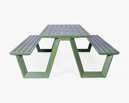 Cintesi Tahoe Outdoor Picnic Table - 200X83Cm, Forest Green 