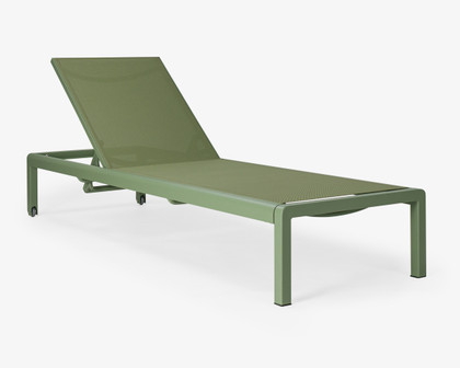 Matakana Sun Lounger - Soft Green
